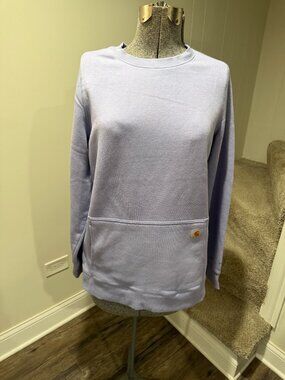 Carhartt Lavender Crewneck Sweatshirt Women’s Large Relaxed Fit